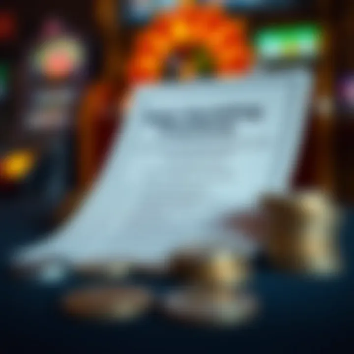 Checklist and coins symbolizing secure online gambling and budget management