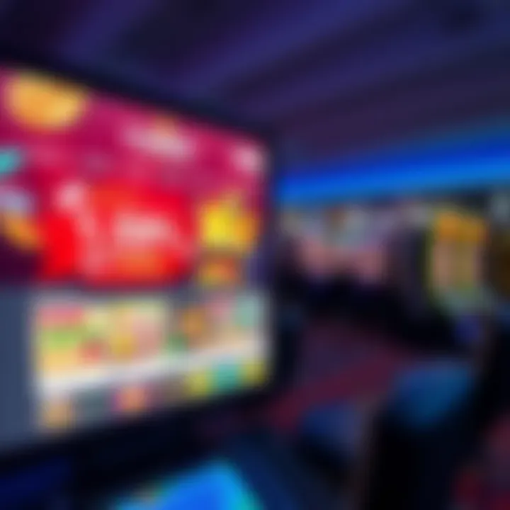 Bright digital screen showcasing Skycrown Casino’s promotional deposit bonus codes with vibrant casino-themed graphics