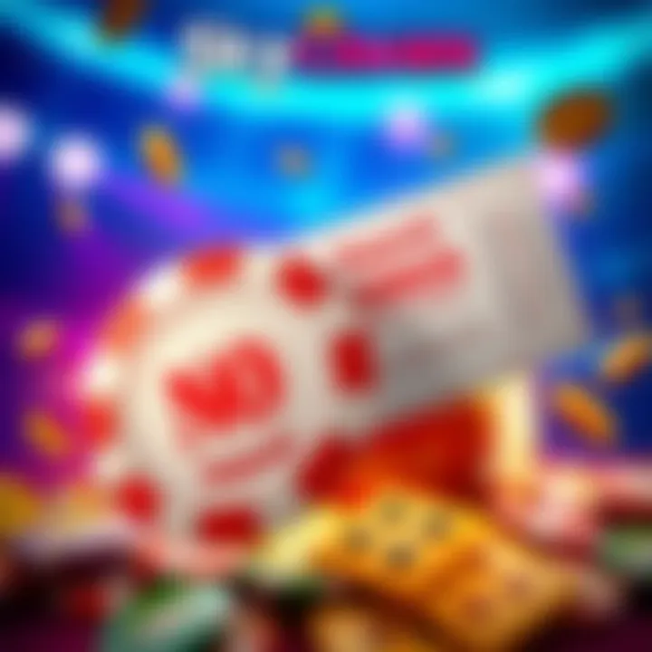 Illustration of a casino chip and a bonus voucher highlighting a no deposit bonus offer