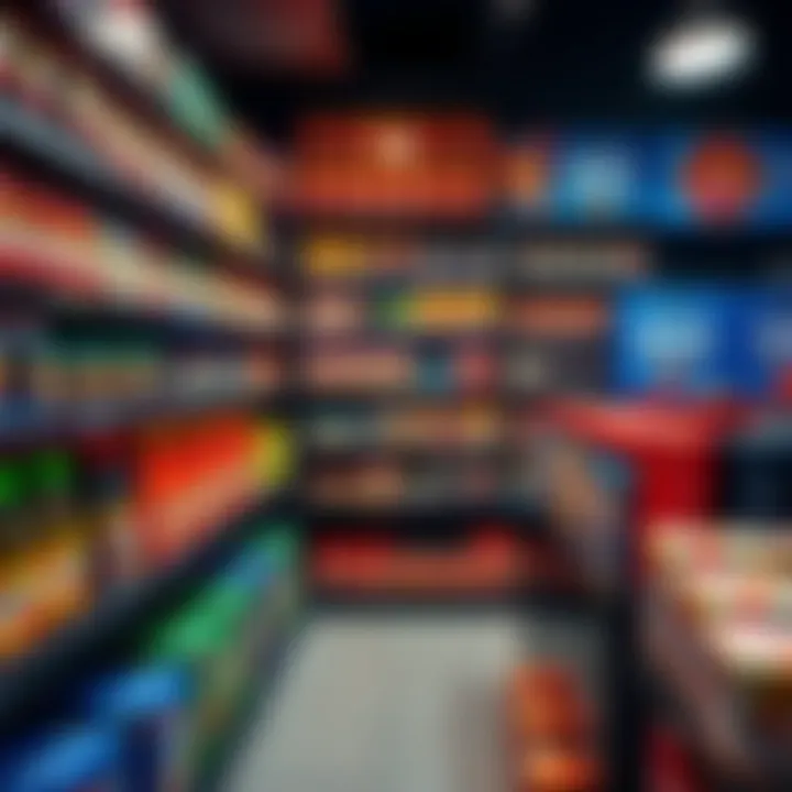Diverse range of SkyCrown products displayed on shelves highlighting variety and quality