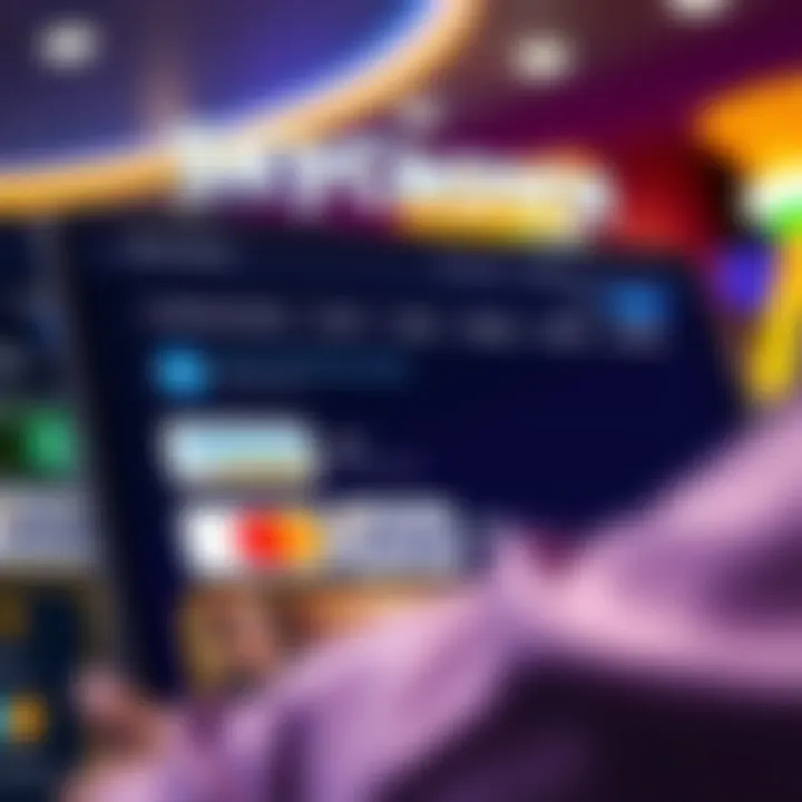 Secure online gaming platform withdrawal interface with multiple payment options displayed