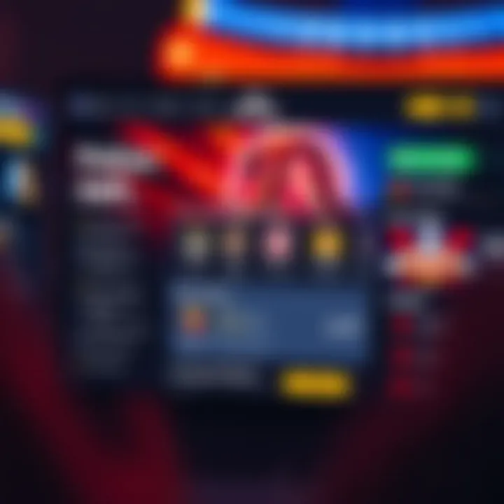 User-friendly casino website dashboard highlighting responsible gaming options and player reviews