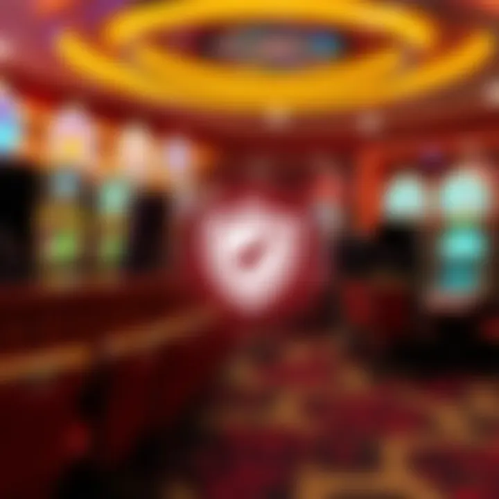Secure online gaming environment with shield icon representing player safety