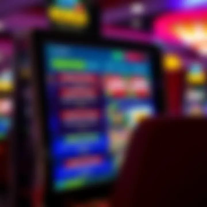 Bright online casino interface showing different bonus options and terms for pokies players