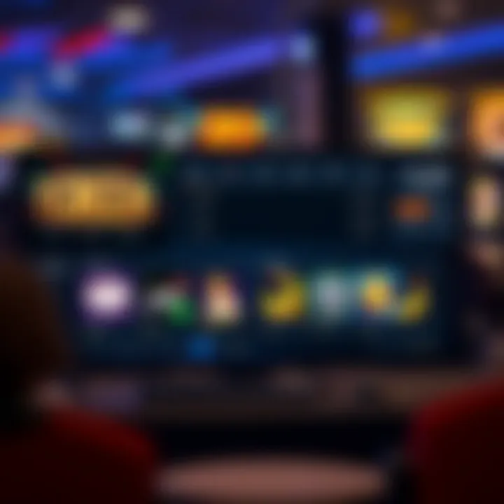 Dashboard overview displaying games and account details after logging into pokies casino platform