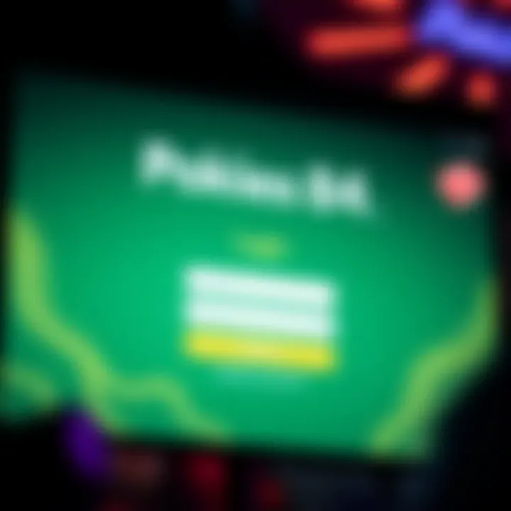 User interface showing the Pokies 84 login screen with input fields for username and password