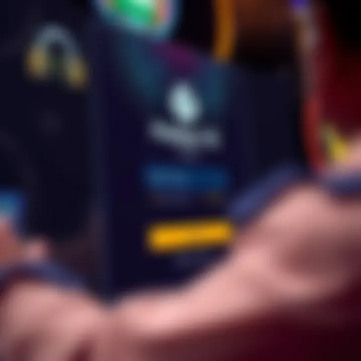 Secure login interface for online gaming platform