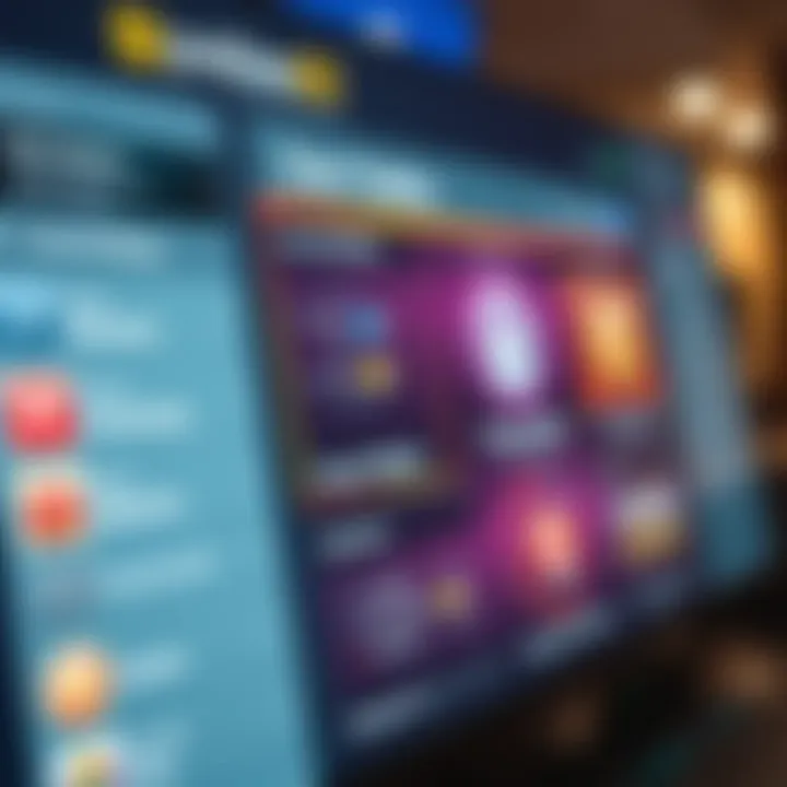 User dashboard highlighting key features like game selection, account settings, and security options