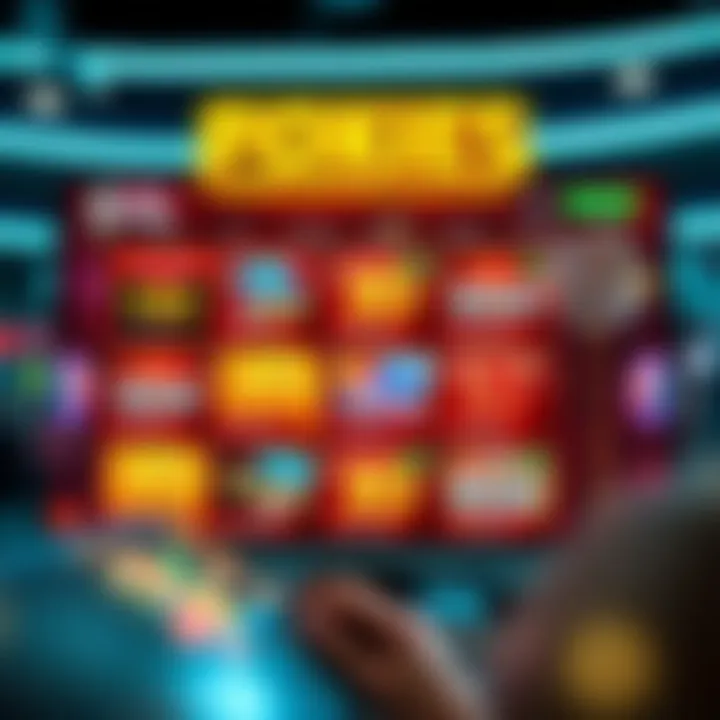 Illustration of an online casino interface highlighting no deposit bonus offers for pokies games