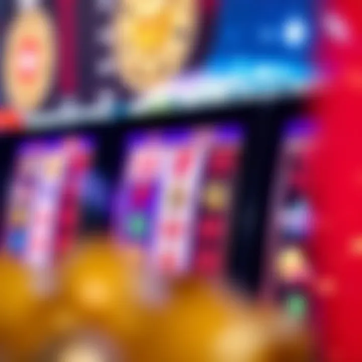 Online pokies interface displaying vibrant reels and symbols on a digital screen