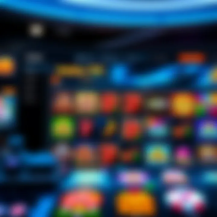 User-friendly gaming platform dashboard displaying various slot game options