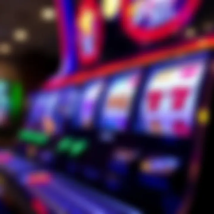 Illustration of an online pokies game interface with reels showing classic symbols and a spin button