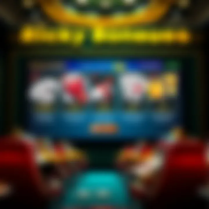 Illustration showing different types of bonuses offered at an online casino