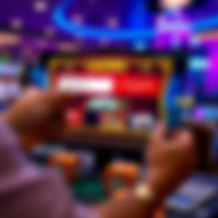 Illustration of a casino bonus code being applied on an online gambling platform