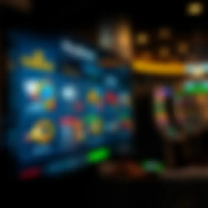 Graphic showing various types of casino promotions and their benefits on a digital interface