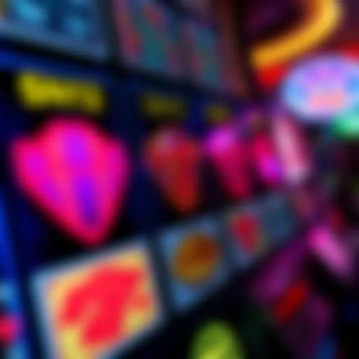 Close-up of winning paylines highlighted on a digital pokies interface